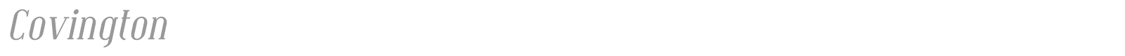 Covington font preview